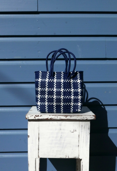 Dark blue & White